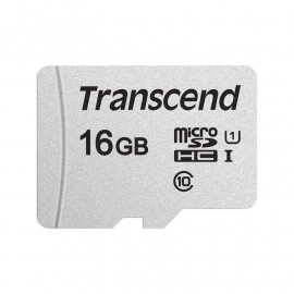 Micro SDHC 16Go Class 10 + Adapt TS16GUSD300S-A # - TS16GUSD300SA | Transcend