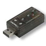 Mini carte son USB surrond 7.1 entree/sortie jack  - USB2257 | MCL Samar 