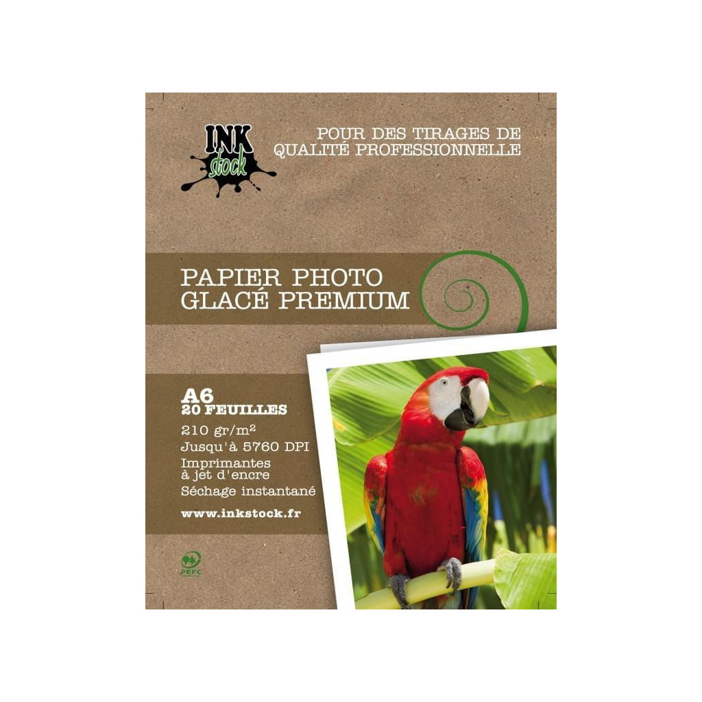 Papier Photo Glacé Premium 10x15 20f. 210Gr - H210A620 | InkStock 