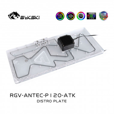 Distro Plate ARGB pour Antec P120 Crystal - RGVANTECP120ATK | Générique 