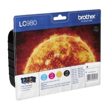 Pack Cartouches Noir+Couleurs LC980 - LC980VALBP | Brother 