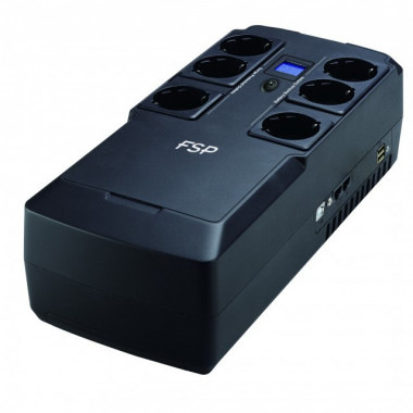 Nano Fit 600 - 600VA 6 prises + 2 USB | Fortron (FSP) 