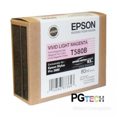 Cartouche Vivid Magenta Clair T580B00 - C13T580B00 | Epson 