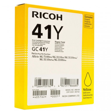 GC-41Y Yellow 2200P - 405764 | Ricoh 