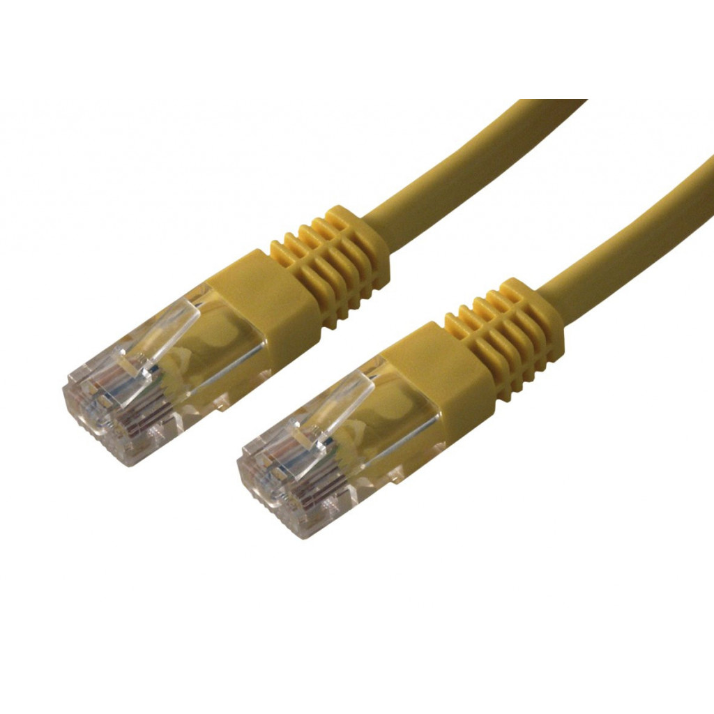Câble ethernet   RJ45 CAT 5E U/UTP   0.5M   JAUNE - FCC5EM05MJ | MCL Samar 