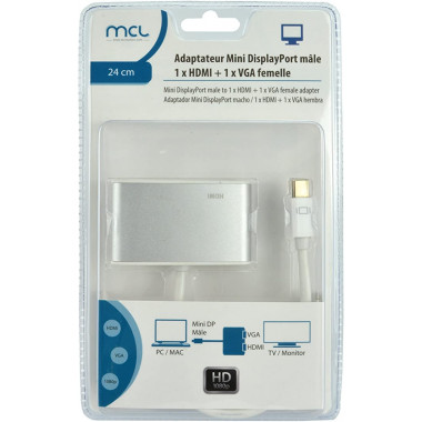 CG-298C   Adaptateur en câble Mini DisplayPort mâl - CG298C | MCL Samar 