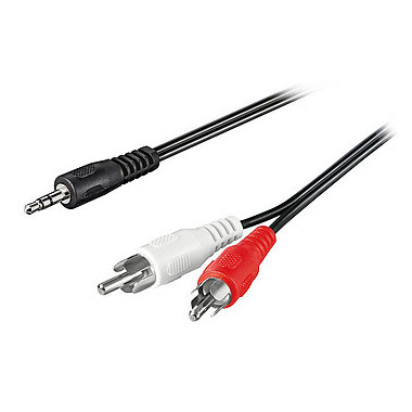 Câble Audio Jack 3.5 / 2 RCA 10m - 108530108531 | Générique 