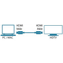 haute vitesse 3D avec Ethernet mâle / mâle   10 mè - MC38510M | MCL Samar 