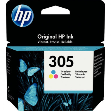 HP 305 Tri-color Original Ink Cartridge - 3YM60AE#301 | HP 