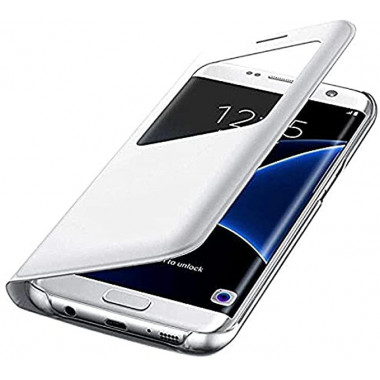 Etui folio Stand Blanc pour Galaxy S7 Edge - MUSNS0266 | Générique 