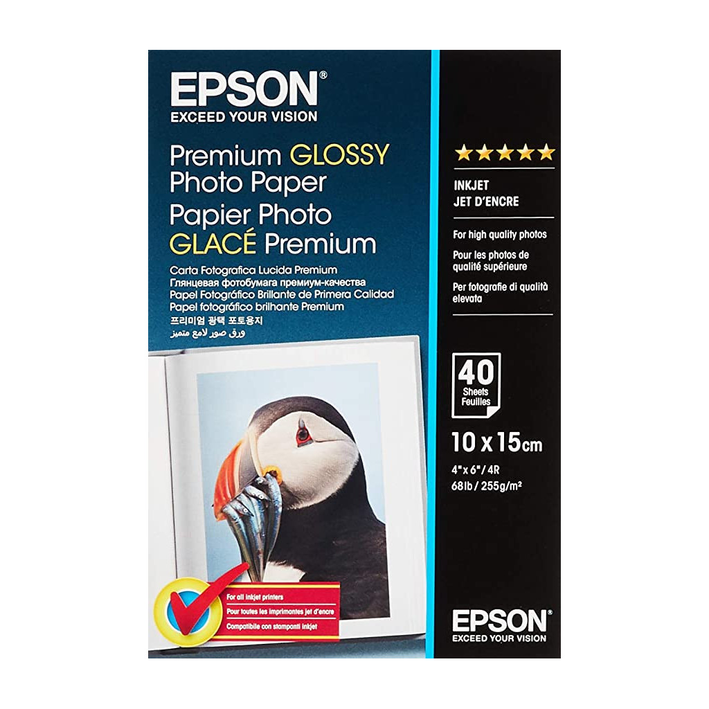 Paper/Prem Glossy 100x150 mm 255gm2 80sh - C13S042167 | Epson 