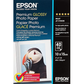 Paper - Prem Glossy 100x150 mm 255gm2 80sh - C13S042167 | Epson