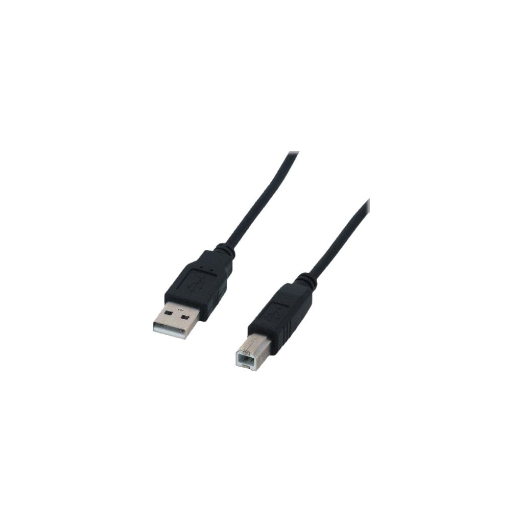 USB 2.0 cable A/B plug - 3m Black - MC922AB3MN | MCL Samar 