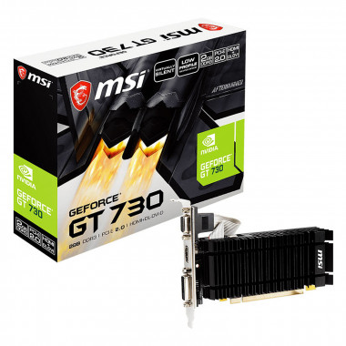 GT 730 N730K-2GD3H/LPV1 - GT730/2Go/VGA/DVI/HDMI - N730K2GD3HLPV1 | MSI 