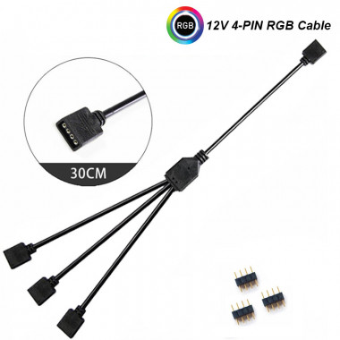Cable convertisseur 12V vers 5V ARGB 3Pin - BCNTR95X3L | M.RED 