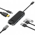 3 Ports USB 2.0 + HDMI + USB Type C + RJ45 - BSHUBHOME | Bluestork 