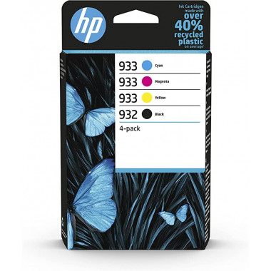 HP 932black/933 CMY Ink Cartridge 4Pack - 6ZC71AE | HP 