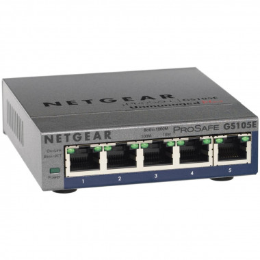 5 ports 10/100/1000 GS105E v2 - GS105E200PES | Netgear 