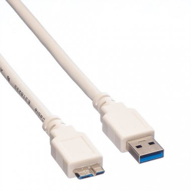 Câble USB 3.2 Gen1 - Micro USB 3 - 0.8m - 11998873 | VALUE 