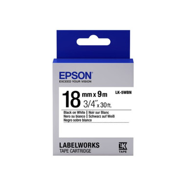 TAPE LK-6WBN STD BLK-/WHT 24/9 - C53S656006 | Epson 
