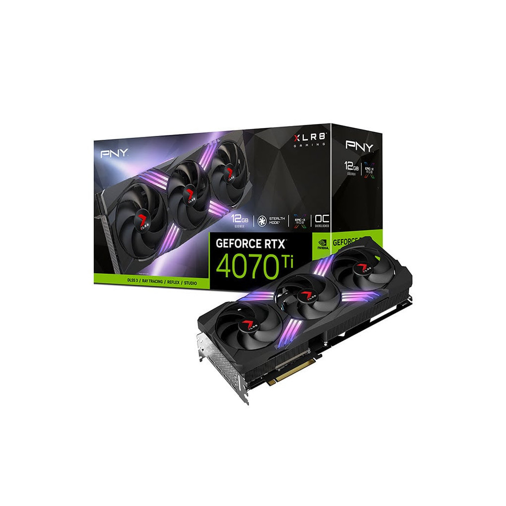 GeForce RTX 4070Ti 12GB XLR8 Gaming VERTO OC ED. - VCG4070T12TFXXPB1O | PNY 