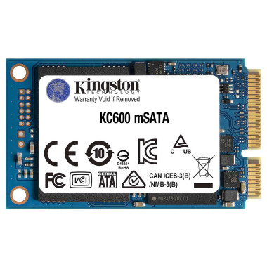 256GB KC600MS SATA3 MSATA SSD - SKC600MS256G | Kingston 