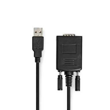 Câble Noir AD-USB-SERIAL-DB9 mâle - USB - 0107036ADUSBSERIALDB9 | Générique 