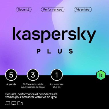 Antivirus Plus Boîte - 1 An / 5 PC - KL1042F5EFS | Kaspersky 