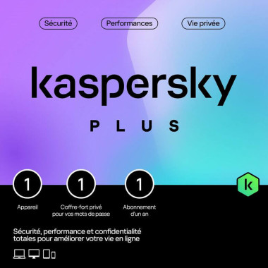 Antivirus Plus Boîte - 1 An / 1 PC - KL1042F5AFS | Kaspersky 