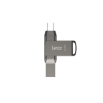 Clé 256Go USB 3.1 + Type C JumpDrive D400 - LJDD400256GBNQNG | Lexar 