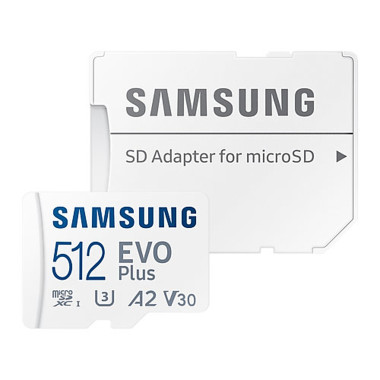 Micro SD 512GB EVO PLUS 2021+SD Adapter - MBMC512KAEU | Samsung 