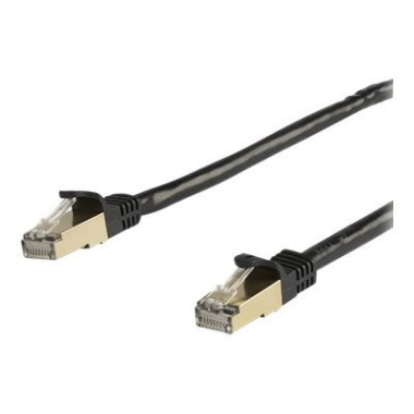 Cable - Black CAT6a Ethernet Cable 5m - 6ASPAT5MBK | StarTech 