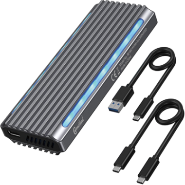 USB-C 3.1 10Gb pour SSD M2 NVMe - RGB - BEM2NVMeILLUMINATE | Connectland 