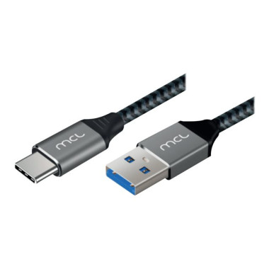 Câble USB Type C vers Type A USB 3.0 - 2m Tressé - MC1D99A003C0532 | MCL Samar 