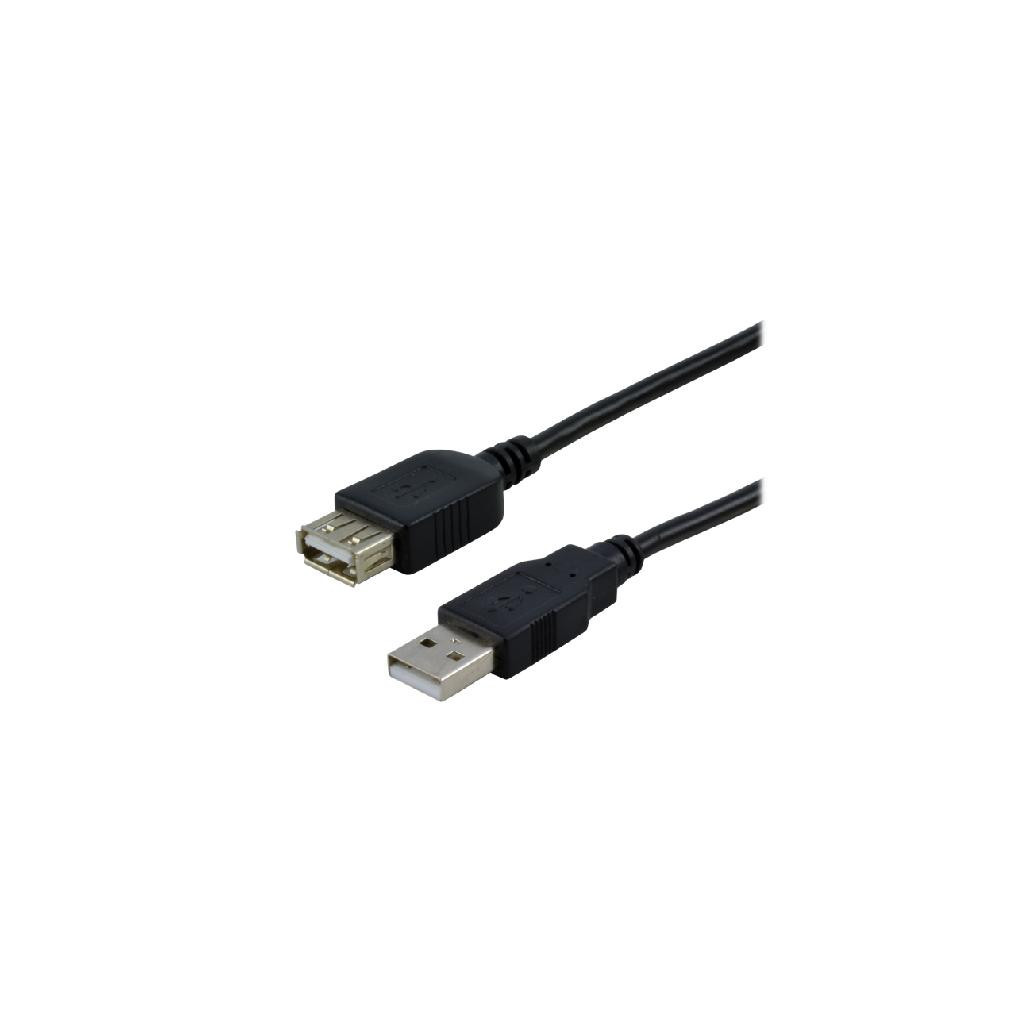 Câble USB2.0 rallonge Mâle-Femelle - 2m | MCL Samar 