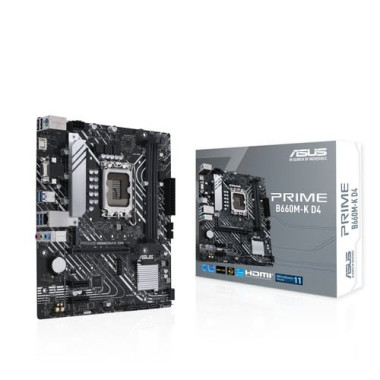 PRIME B660M-K D4 - B660 - LGA1700 - DDR4 - mATX - 90MB1950M1EAY0 | Asus 