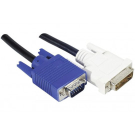 Câble DVI Male vers VGA - 1.8m - 12770111995420 | Générique