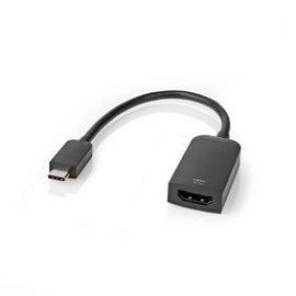 Adaptateur USB-C vers HDMI Femelle - 0.2m Noir - CCGP64652BK02 | Nedis