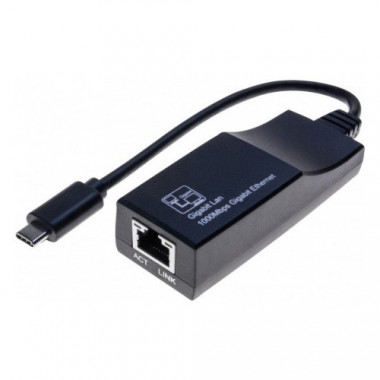 Adaptateur RJ45 Gigabit Femelle / USB 3.1 type C  | Dexlan 