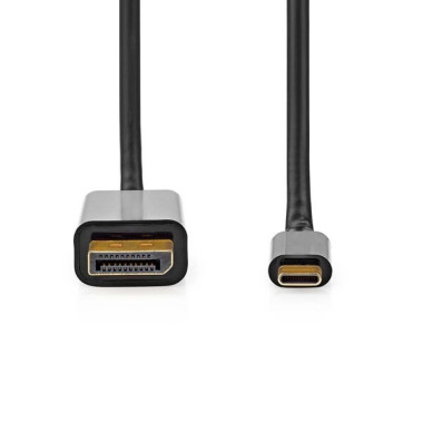 Adaptateur USB-C vers DisplayPort Mâle - 2m - CCGL64352BK20 | Nedis 