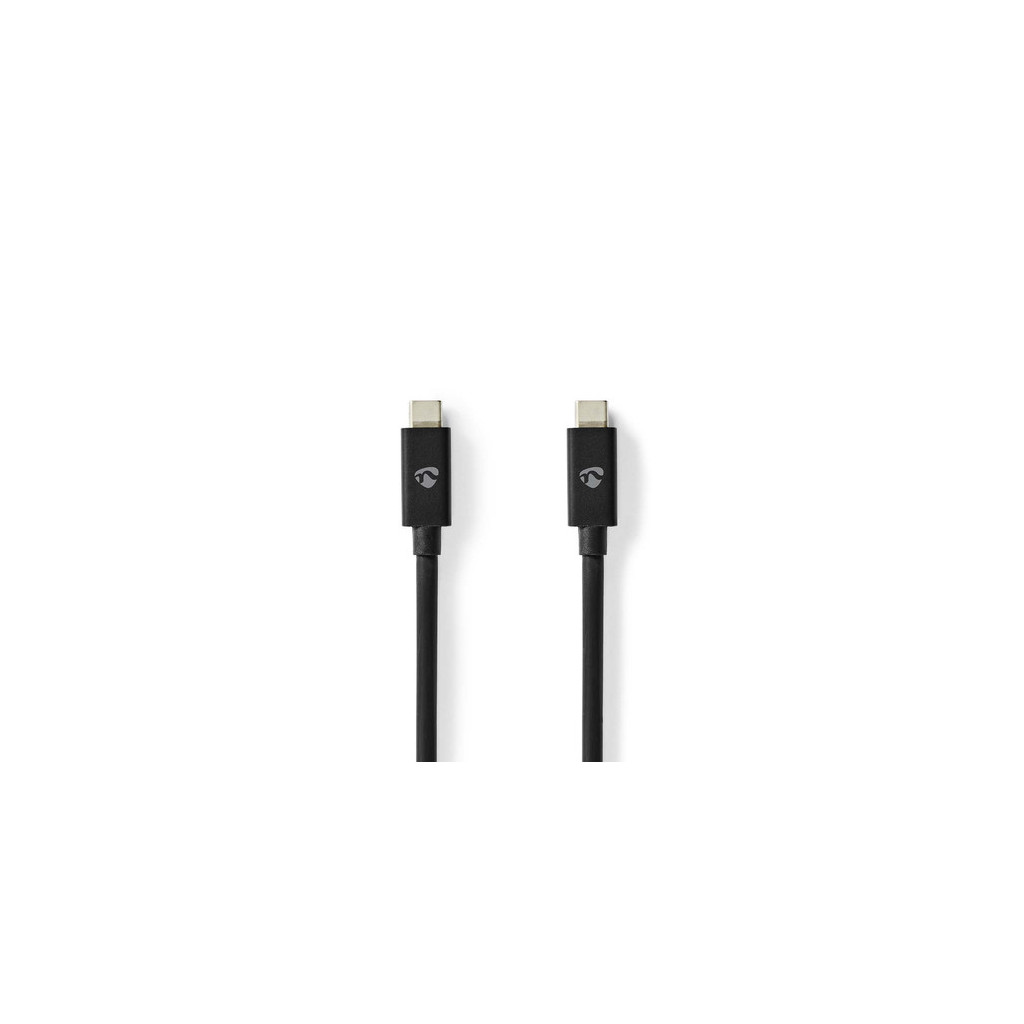 Câble USB-C 4.0 Mâle - Mâle 240W - 8K60Hz - 2m Noir - CCGP66020BK20 | Nedis 