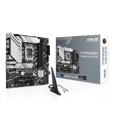 PRIME B760M-A WIFI D4 - B760 - LGA1700 - DDR4 - mATX - 90MB1CX0M1EAY0 | Asus 