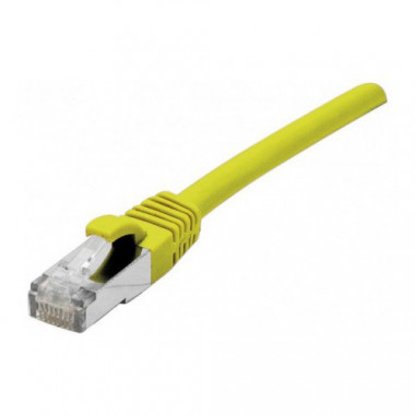 Cable Cat.6A S/FTP LS0H jaune Snagless - 0.5m | Dexlan 