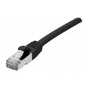 Cable Cat.6A S/FTP LS0H noir Snagless - 0.5m | Dexlan 
