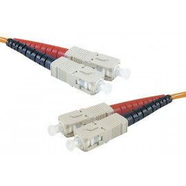 Cordon fibre optique OM2 SC - SC 50 - 125 - 2.00 m - 390990 | Générique