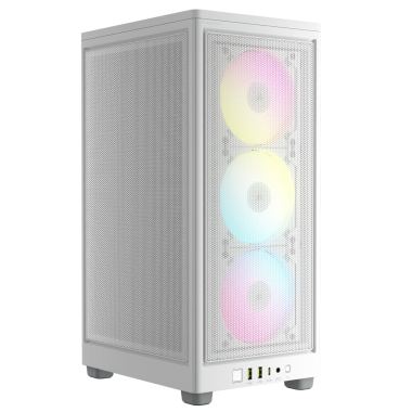 2000D Airflow RGB Blanc - mT - Sans Alim - Mini-ITX - CC9011247WW | Corsair 