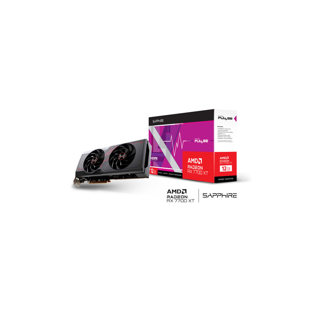 Pulse Radeon RX 7700 XT GAMING 12GB - 113350420G | Sapphire 