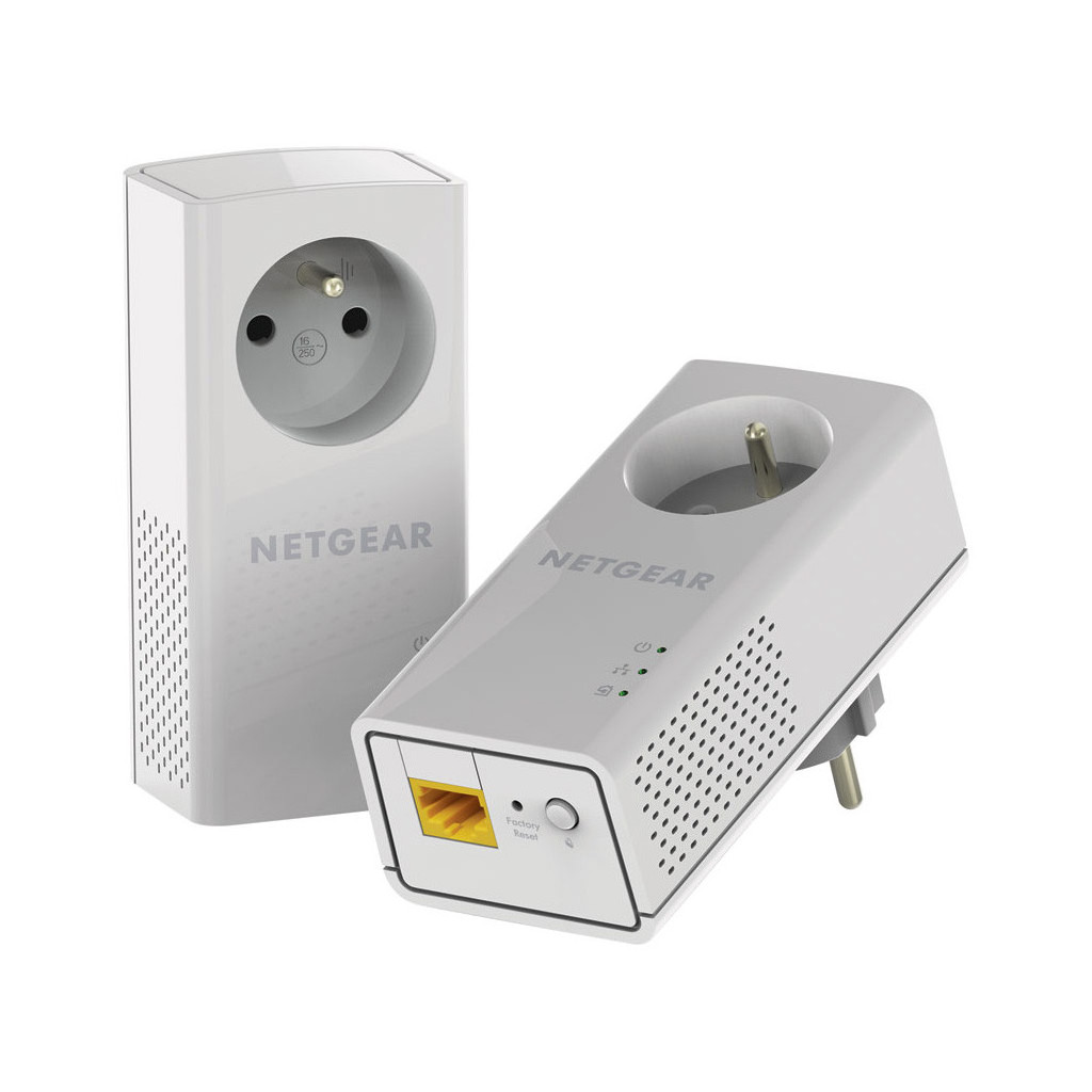 PLP1000 (1000Mb) avec prise - Pack de 2 | Netgear 
