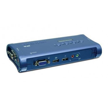 TK-409K - KVM Commut. 4 ports USB+Audio+Cable | TrendNet 