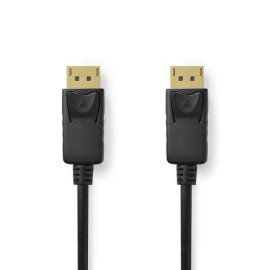 Câble DisplayPort 1.4 8K male - male - Noir - 2m - CCGL37014BK20 | Nedis